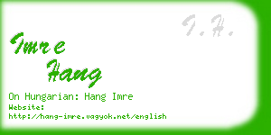 imre hang business card